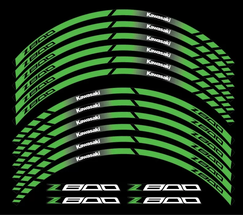 Kawasaki Z800 rim stripes 17