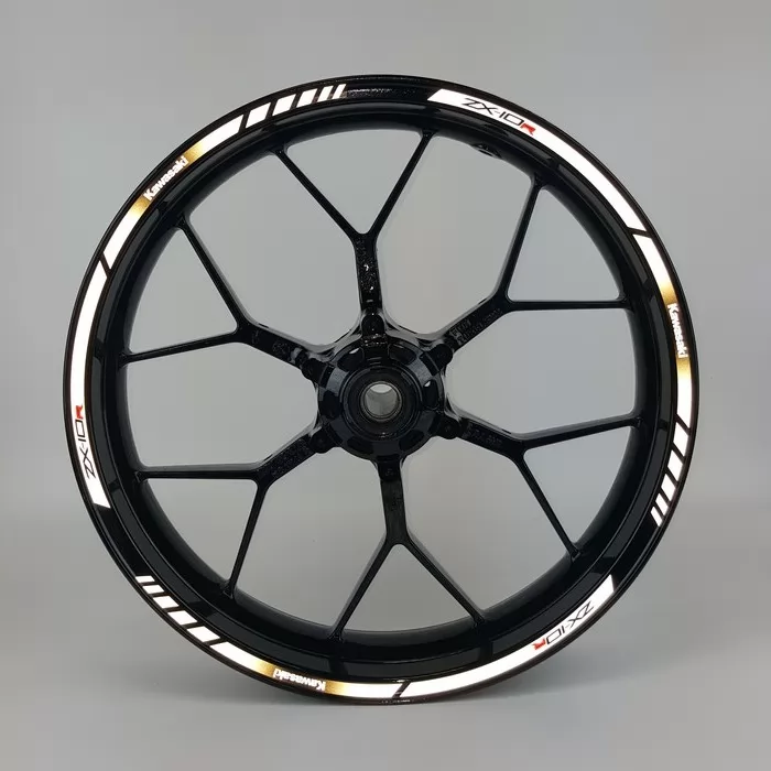Kawasaki ZX10R reflective rim decals kit