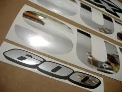 Suzuki GSX-R 600 chrome stickers