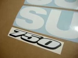 Suzuki GSX-R 750 white custom graphics