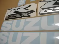 Suzuki GSXR 750 white custom decals