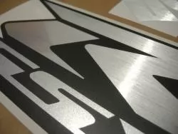 Suzuki Gixxer 600 brushed aluminium srad decals