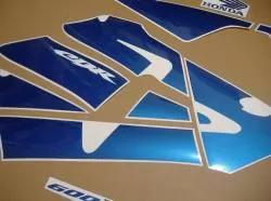 Honda CBR 600RR 2003 custom blue restoration decals