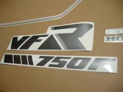 Honda VFR 750 RC24 1988 dark blue decal kit