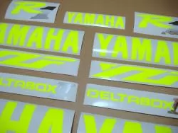 Yamaha R1 5jj 4xv signal yellow decals logo