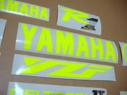 Yamaha R1 5jj 4xv neon fluo yellow decals