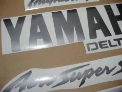 Yamaha YZF 600R 1998 1999 black decals kit