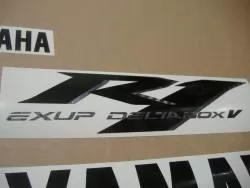 Yamaha R1 2005 custom carbon black stickers kit