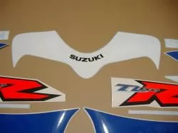 Suzuki TL 1000R 1998-1999 superbike white/blue graphics