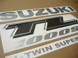 Suzuki TL1000s 1999-2000 V-twin red emblems logo set