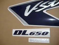 Suzuki DL650 V-Strom 2007 K7 blue logo graphics kit