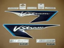 Suzuki V-Strom 650 2008 K8 blue complete decals set