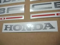 Honda CBF600 2004 pc38 silver replacement stickers