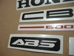 Honda CBF600 half-fairing 2006 light blue replica decals kit