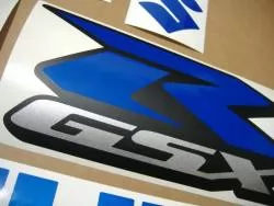 Suzuki Gixxer 750 light reflective blue stickers kit