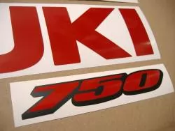 Suzuki GSX-R 750 (SRAD) glow in the dark red graphics 