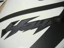 Suzuki Hayabusa K9-L5 matte/chrome black kanji stickers
