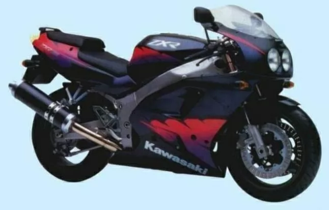 Kawasaki ZXR 750R 1995 black/pink replica decals set