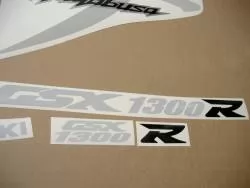 Suzuki Busa 1340 signal reflective white kanji logo emblems