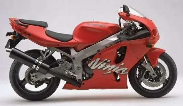 Kawasaki ZX-7R 2000 red replica adhesives set