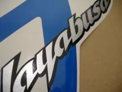 Suzuki Hayabusa GSX1300R K7 blue logo graphics