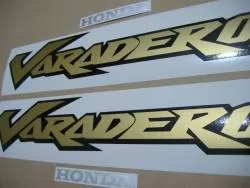 Stickers (vinyl replica) for Honda XL 125 Varadero 02 red model