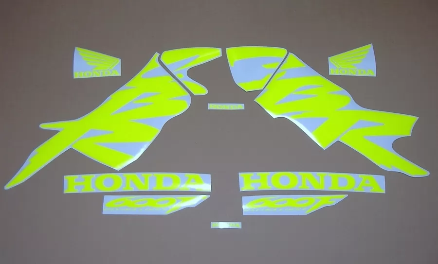 Fluorescent yellow/green decals for Honda CBR 600f F4
