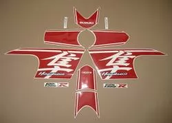 Suzuki Hayabusa 1340 MK2 2018 L8 white stickers set