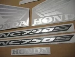 Honda NC 750S 2016 black model replacement stickers