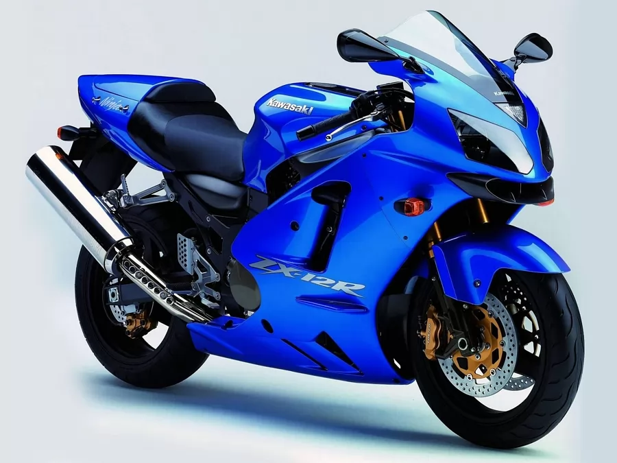 Decals for Kawasaki ZX12R Ninja 2005-2006 blue version