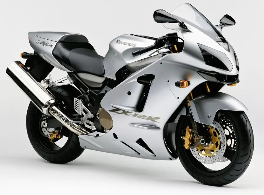 Graphics for Kawasaki ZX12R 2005 silver grey model version