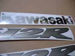 Stickers for Kawasaki ZX12R 2005 silver grey model version