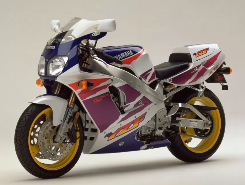 Yamaha YZF 750R 1994 white/purple version decals