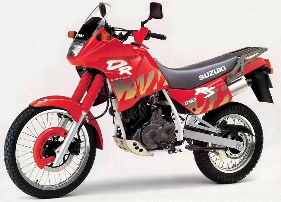 Suzuki DR 650 RSE 1993 red version decals kit