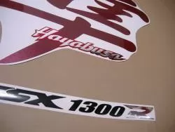 Suzuki Hayabusa 1999 red model pattern decals set