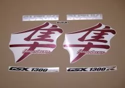 Suzuki Hayabusa '99 red OEM (original) style decals
