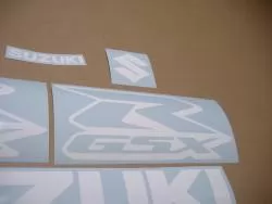 White graphics for Suzuki GSXR (Gixxer) 750 cc
