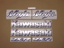 Decals for Kawasaki ZX7R 1998 burgundy version