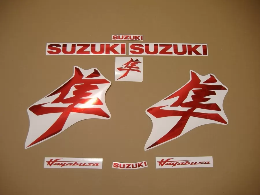 Suzuki Hayabusa 2021 new model mirror red decal kit