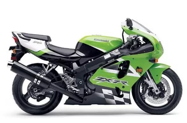 Kawasaki ZX7R ninja 2001 green model decals set