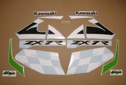 Stickers (green pattern) for Kawasaki ZX7R 2001