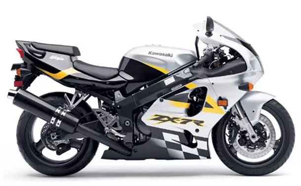 Kawasaki ZX7R 2001 silver grey decals kit
