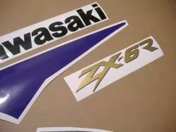 Kawasaki zx6r 1998 g ninja OEM pattern graphics