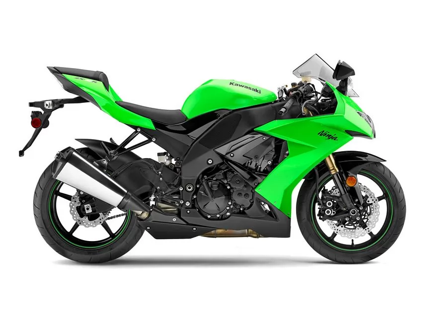 Kawasaki ZX-10R 2008 Ninja green stickers set
