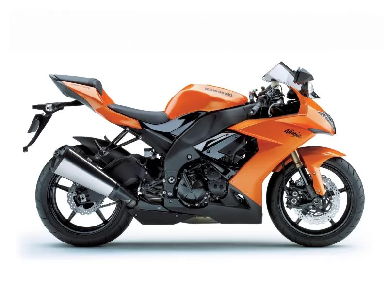 Kawasaki ZX10R 2008 Ninja orange full decals kit