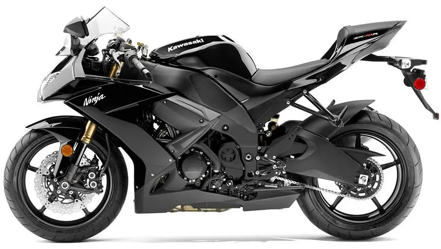 Kawasaki ZX 10R 2008 Ninja black stickers