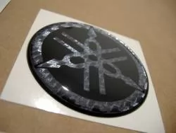Carbon fiber look yamaha r1 r6 bold 3d emblems