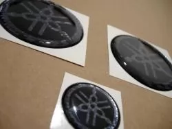 yamaha carbon 3d raised stickers for gas tank