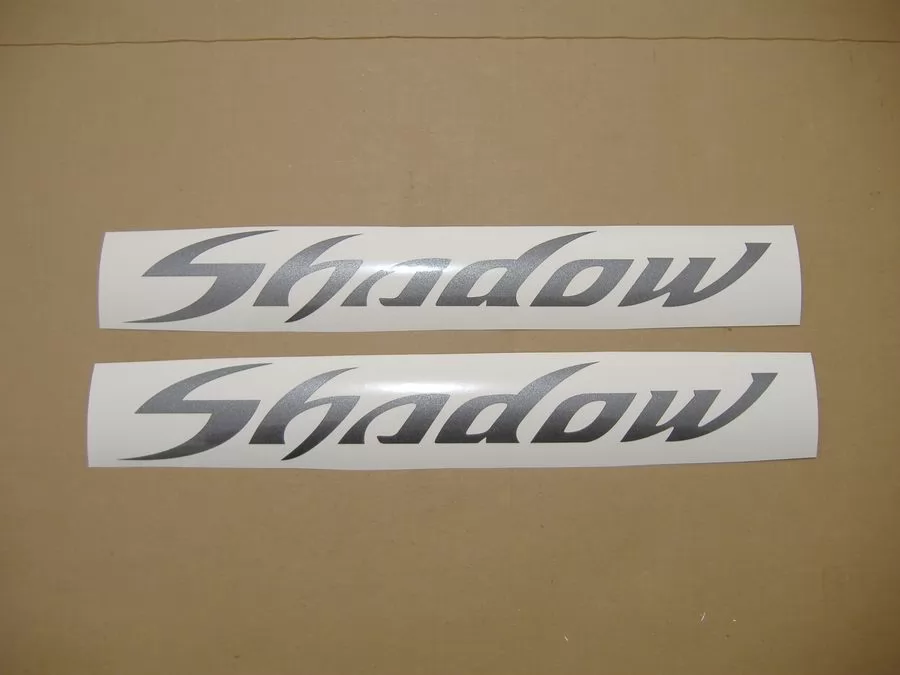 Honda shadow pearl grey gas tank decals graphics
