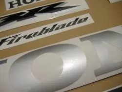 Honda 1000RR 2004 SC57 red stickers set